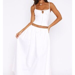 White Fox Maxi Skirt